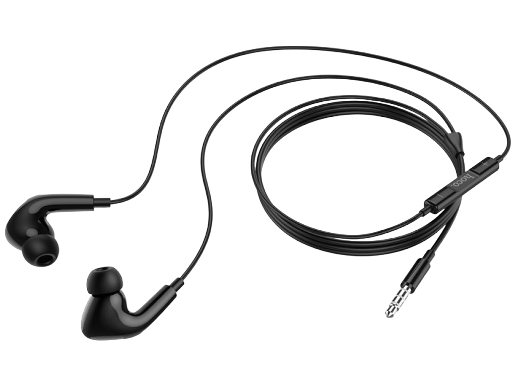 Наушники вакуумные Hoco M101 Pro, гарнитура, jack 3,5 мм, кабель 1,2 м, цвет черный
