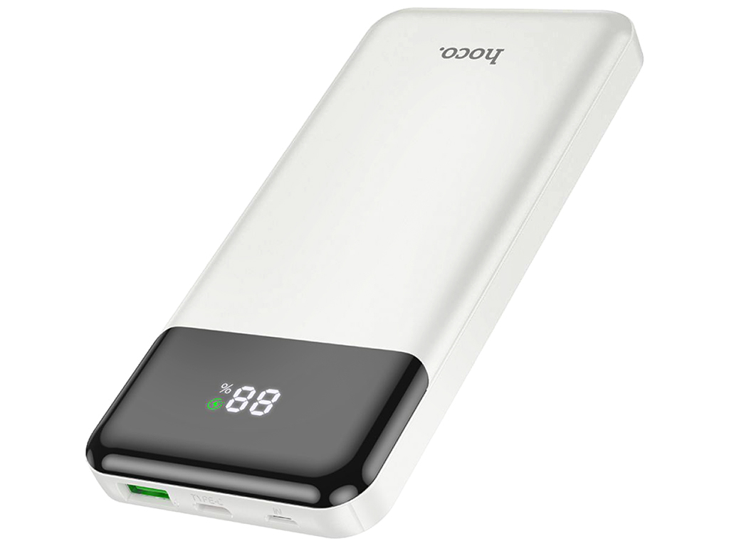 Универсальная мобильная батарея Power Bank Hoco J102 Cool figure PD20W+QC3.0 10000mAh, цвет белый