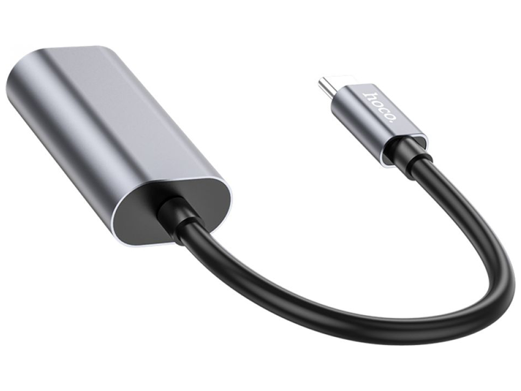 Перехідник Hoco UA21 Origin Type-C to VGA converter Колір Сiрий