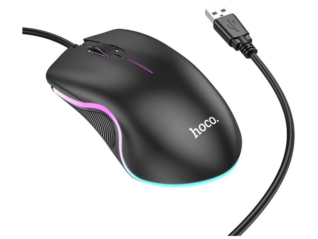 USB Миша Hoco GM19 Колір Чорний