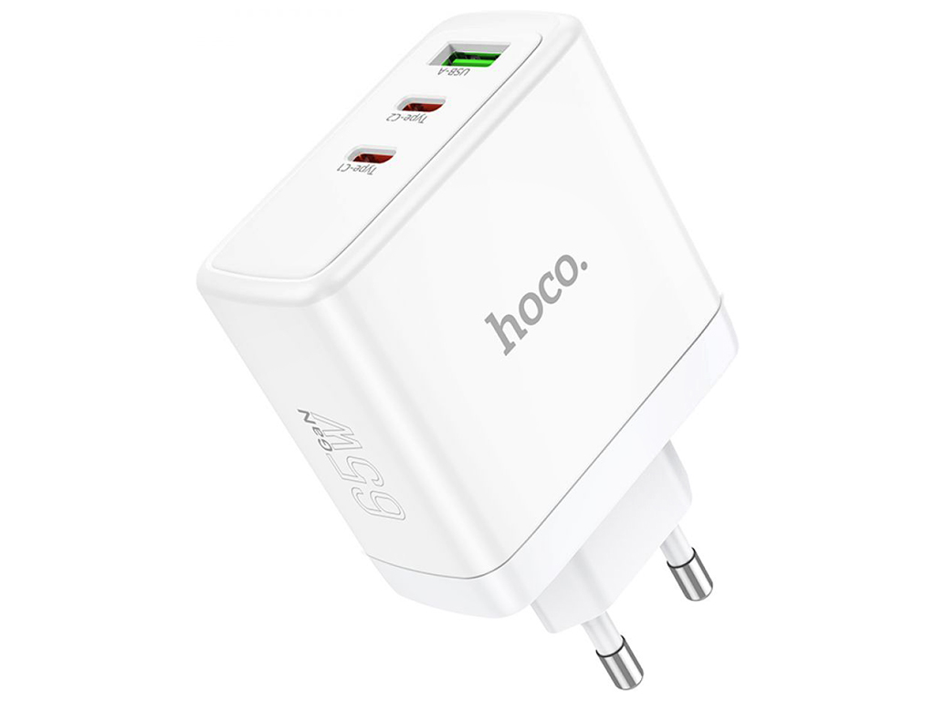Сетевое Зарядное Устройство Hoco N30 Glory PD/QC 65W Цвет Белый