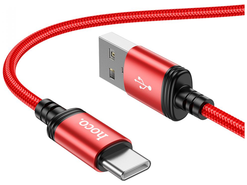 Кабель USB Hoco X89 Wind Type-C 3A Цвет Красный, 1м