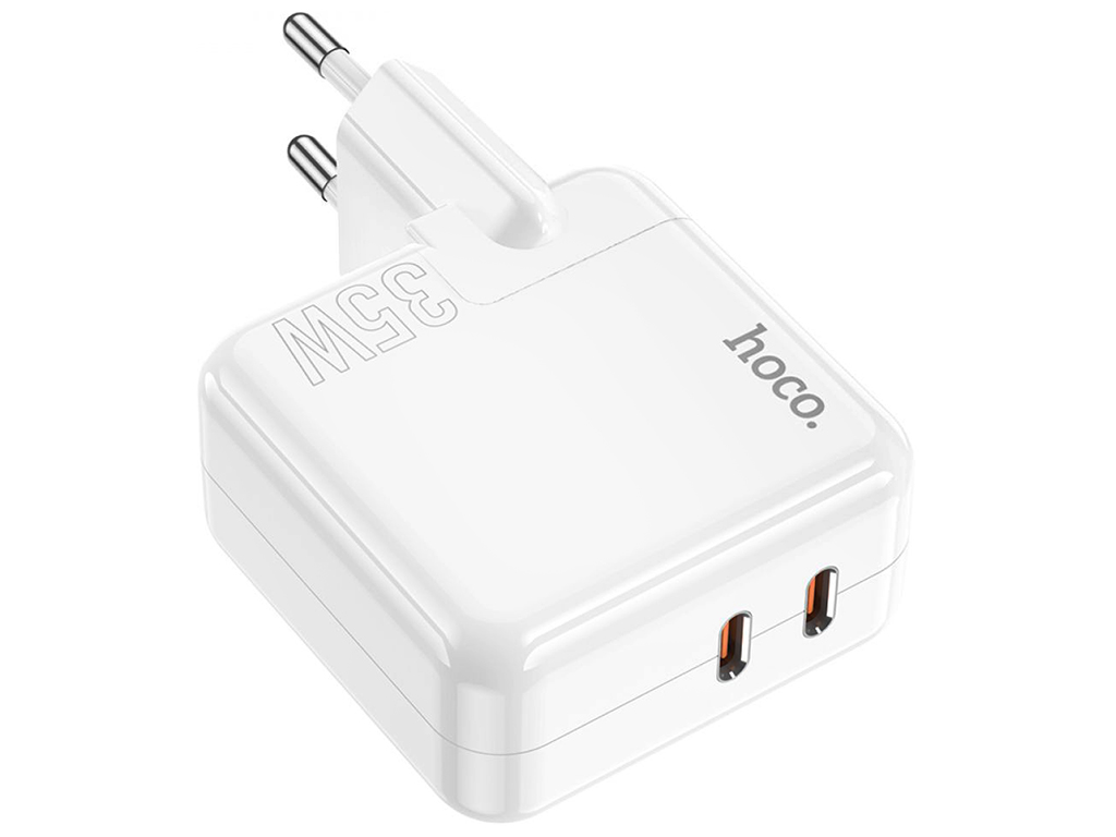 Сетевое Зарядное Устройство Hoco C110A Lucky PD/QC 35W Цвет Белый