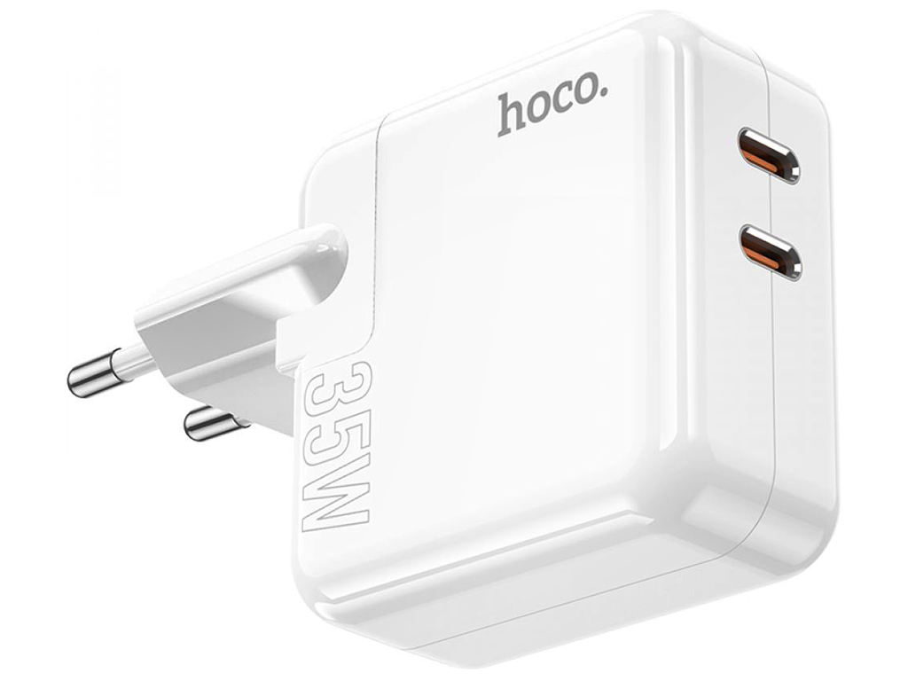 Сетевое Зарядное Устройство Hoco C110A Lucky PD/QC 35W Цвет Белый