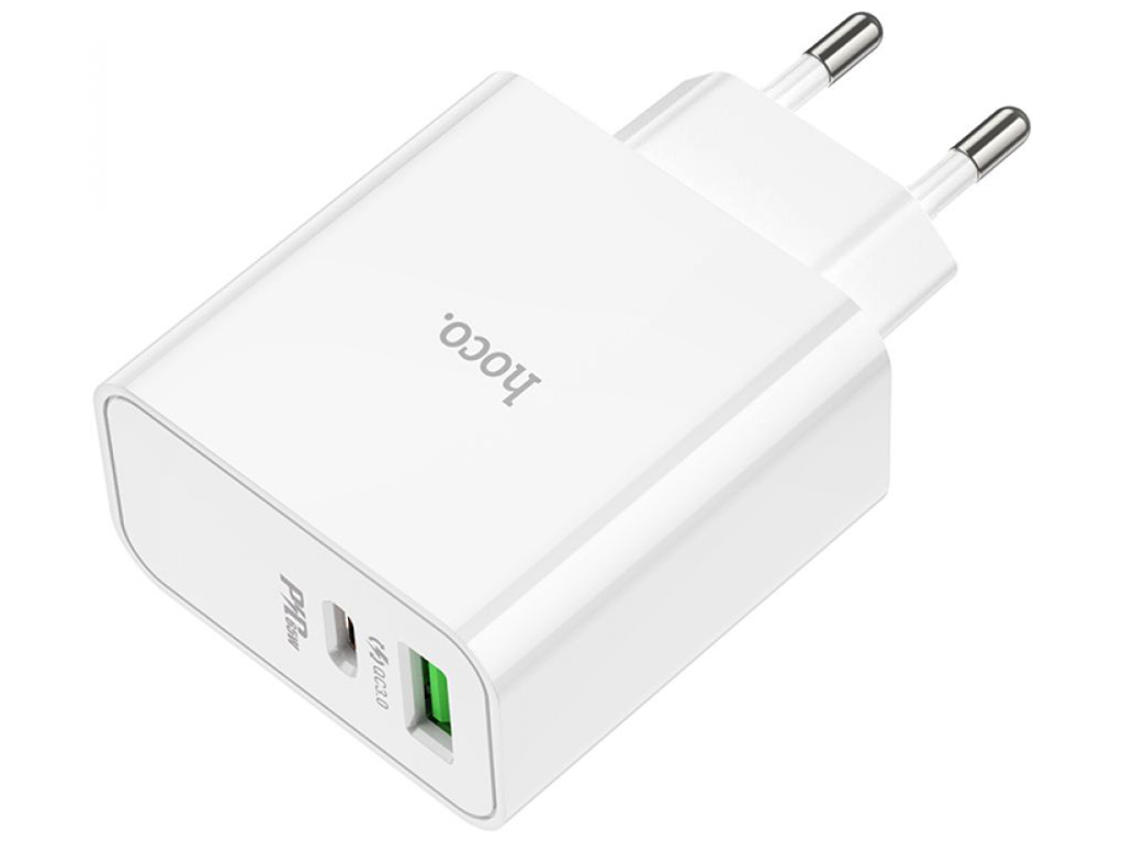 Сетевое Зарядное Устройство Hoco C113A Awesome PD+QC 65W Цвет Белый