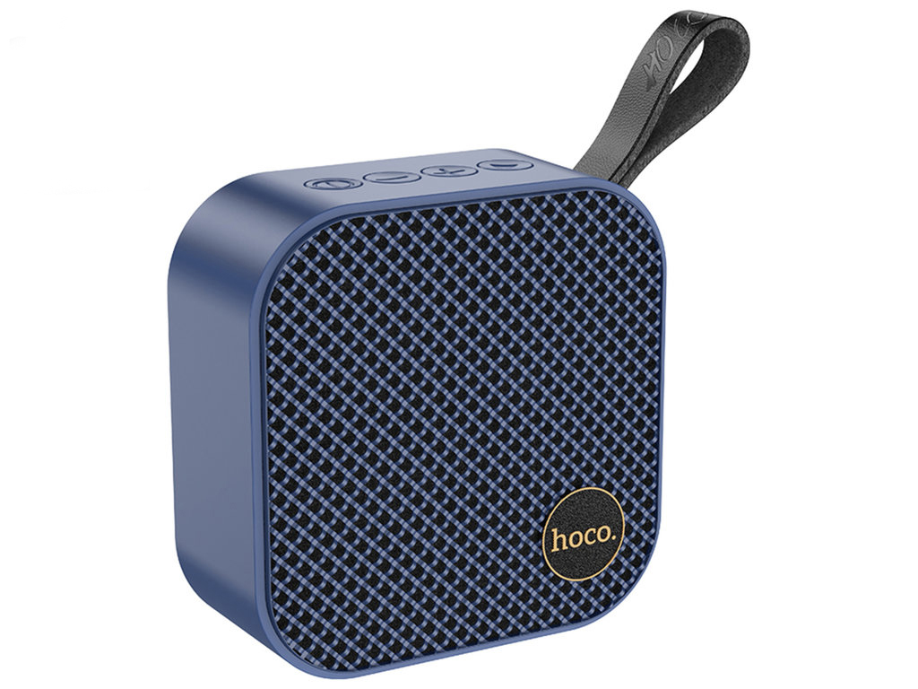 Колонка Hoco HC22, 5Вт, Bluetooth 5.2, 1200mAh, Type-C, пластик, 95×95×43мм, цвет синий