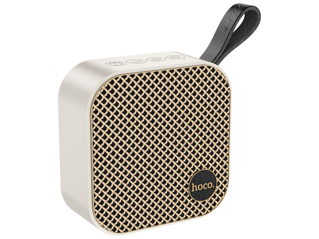Колонка Hoco HC22, 5Вт, Bluetooth 5.2, 1200mAh, Type-C, пластик, 95×95×43мм, цвет белый
