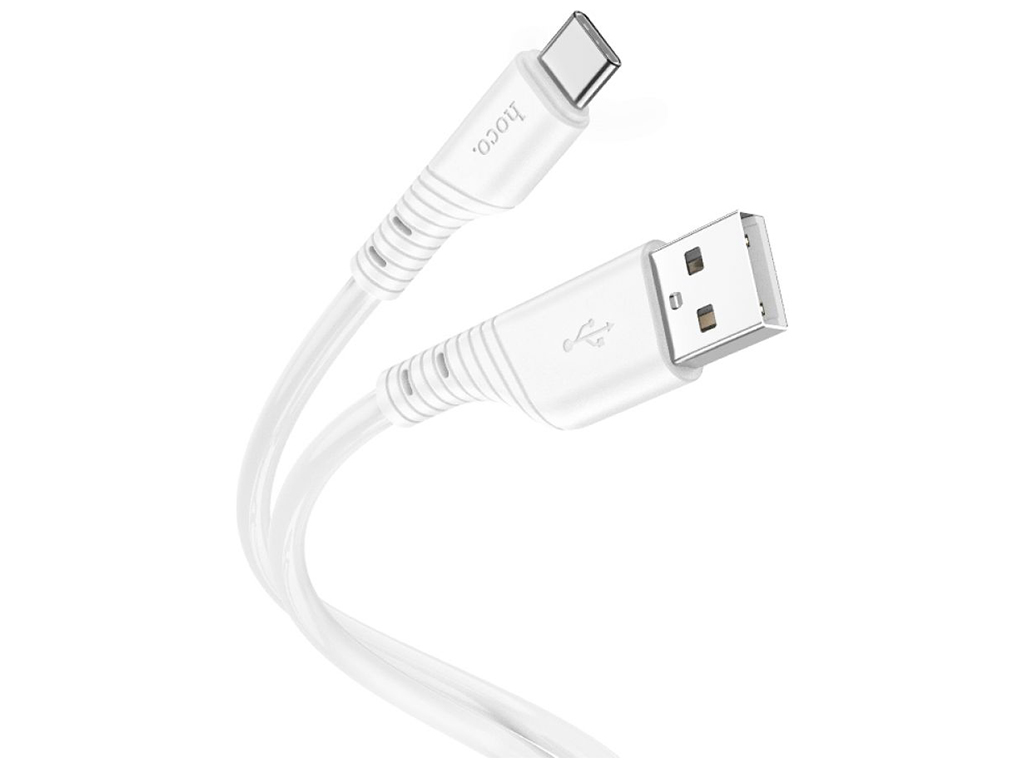 Кабель USB Hoco X97 Crystal color Silicone Type C, Белый