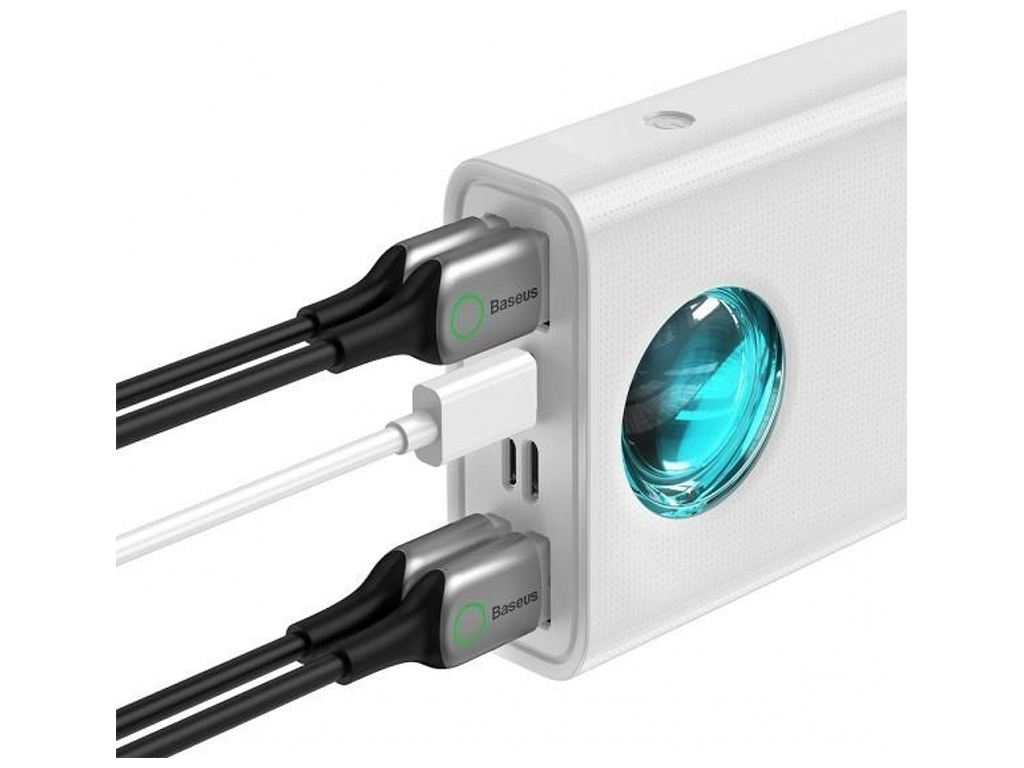Універсальна Мобільна Батарея Baseus Amblight 65W 30000 mAh Overseas Edition (PPLG0001xx) Колір Бiли