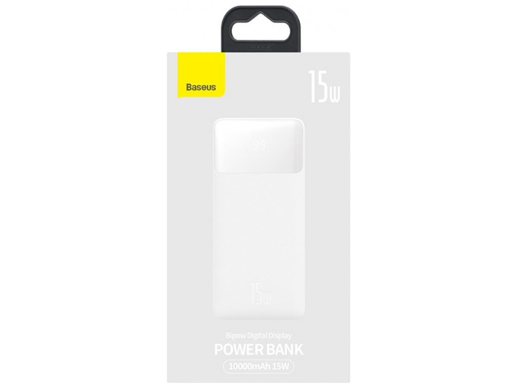 Power Bank Baseus Bipow 15W 10000 mAh Cable USB to Micro 25cm (PPBD0500xx) Цвет Белый, 02