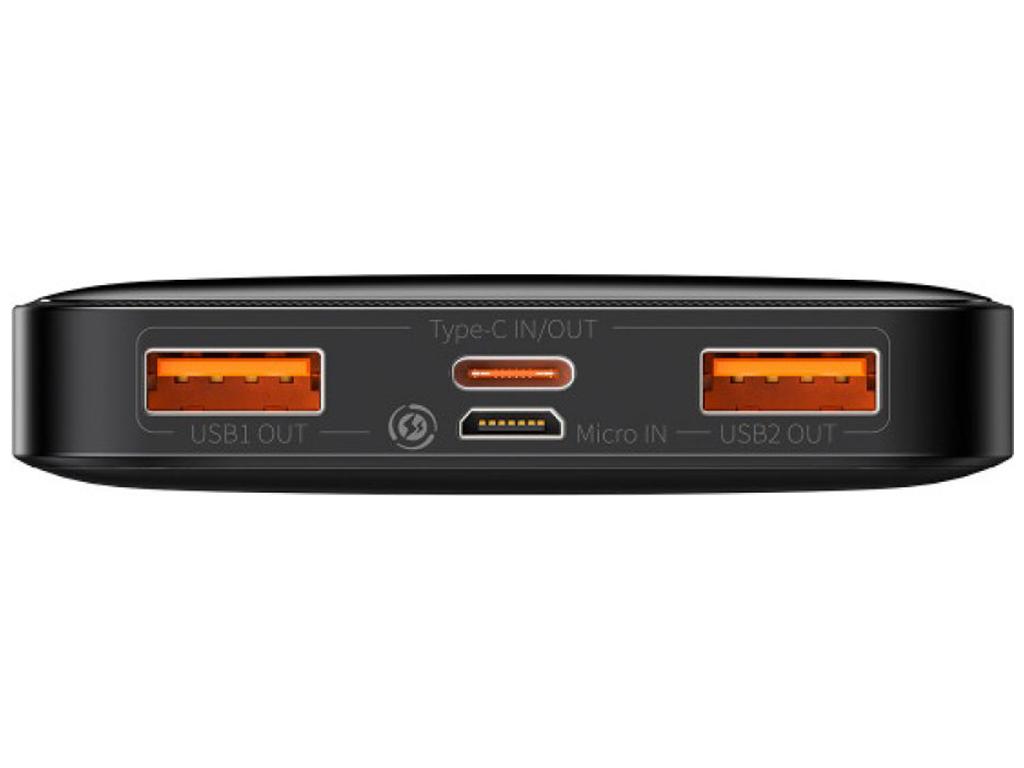 Power Bank Baseus Bipow 20W 10000 mAh Cable USB to Micro 25cm (PPBD050301) Цвет Черный, 01