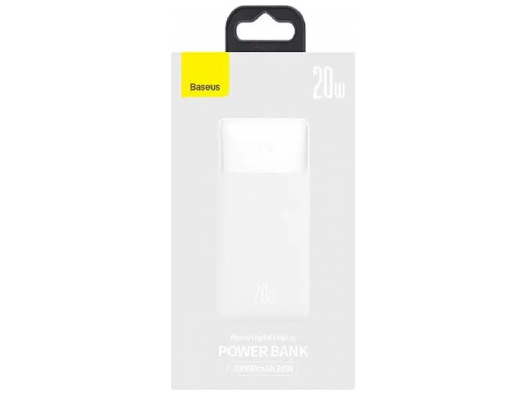 Power Bank Baseus Bipow 20W 20000 mAh Cable USB to Micro 25cm (PPBD0503xx) Цвет Белый, 02