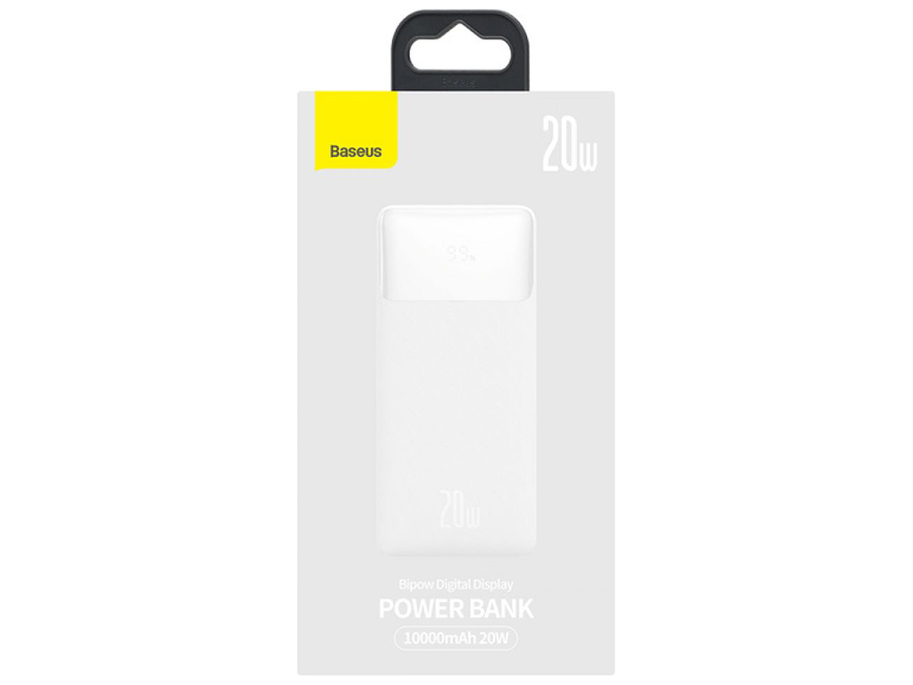 Power Bank Baseus Bipow 20W 10000 mAh Cable USB to Micro 25cm (PPBD050502) Цвет Белый, 02