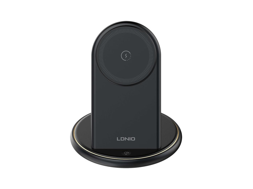 Зарядное устройство беспроводное Ldnip Wl02 5in1, 25.5W, для iWatch, ABS+PC пластик, USB-C, черный