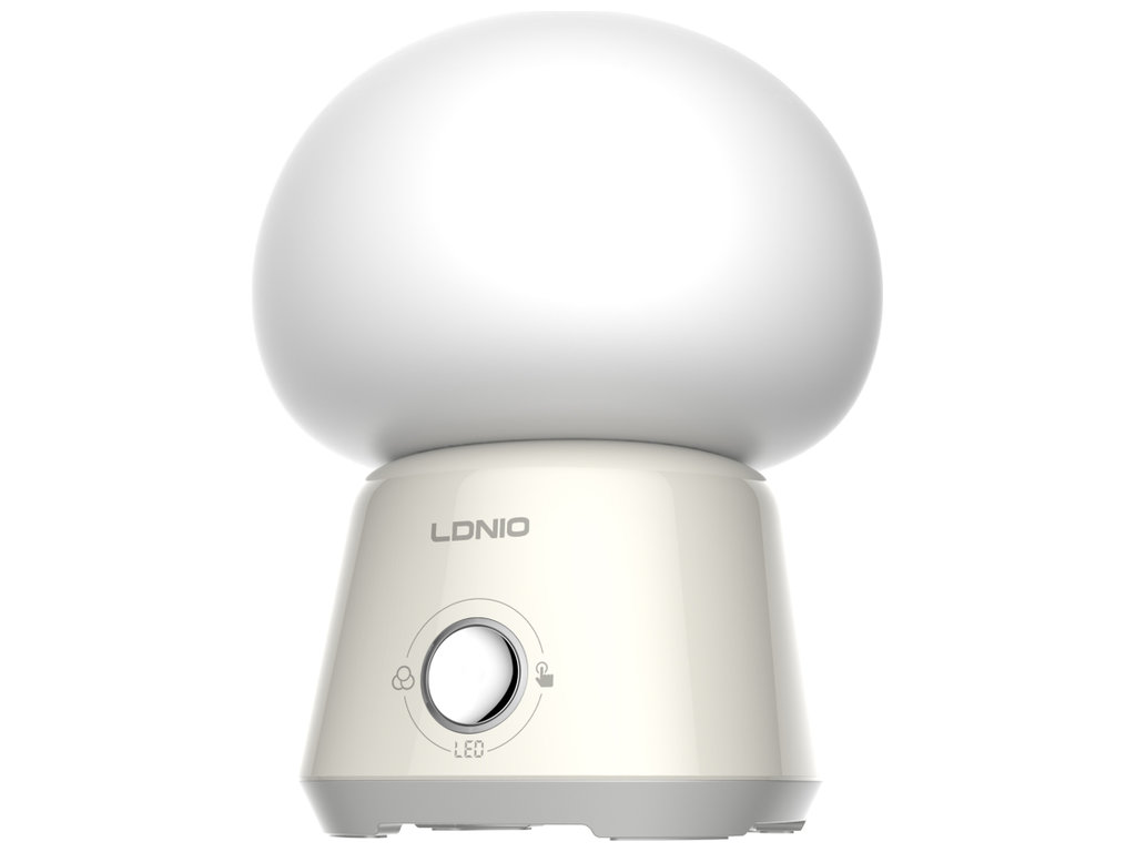Ночник настольный Ldnio Y4, RGB подсветка, 3600мАч, 3Вт, Type-C, пластик, силикон, цвет белый