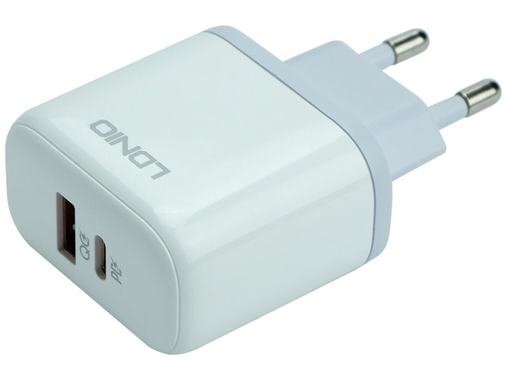 Сетевое зарядное устройство LDNIO A2526C PD/QC 45W Цвет Белый