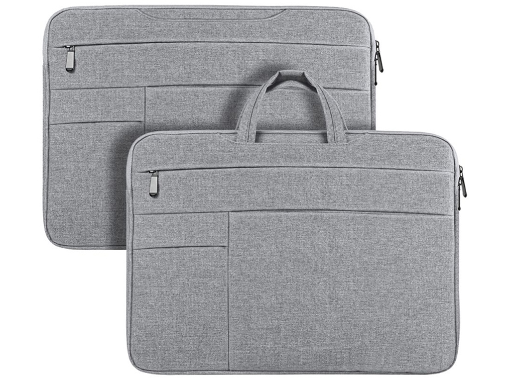 Сумка для ноутбука Dux Ducis LBTD multi-pocket handbag для 15.5–16 дюймов, хлопок, цвет светло-серый