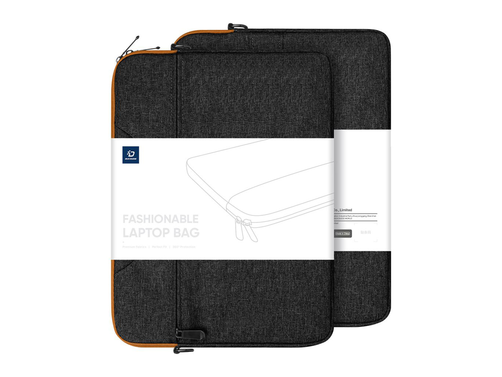 Сумка для ноутбука Dux Ducis LBJC Shoulder Bag, 15.5–16 дюймів, бавовняна тканина, колір чорний