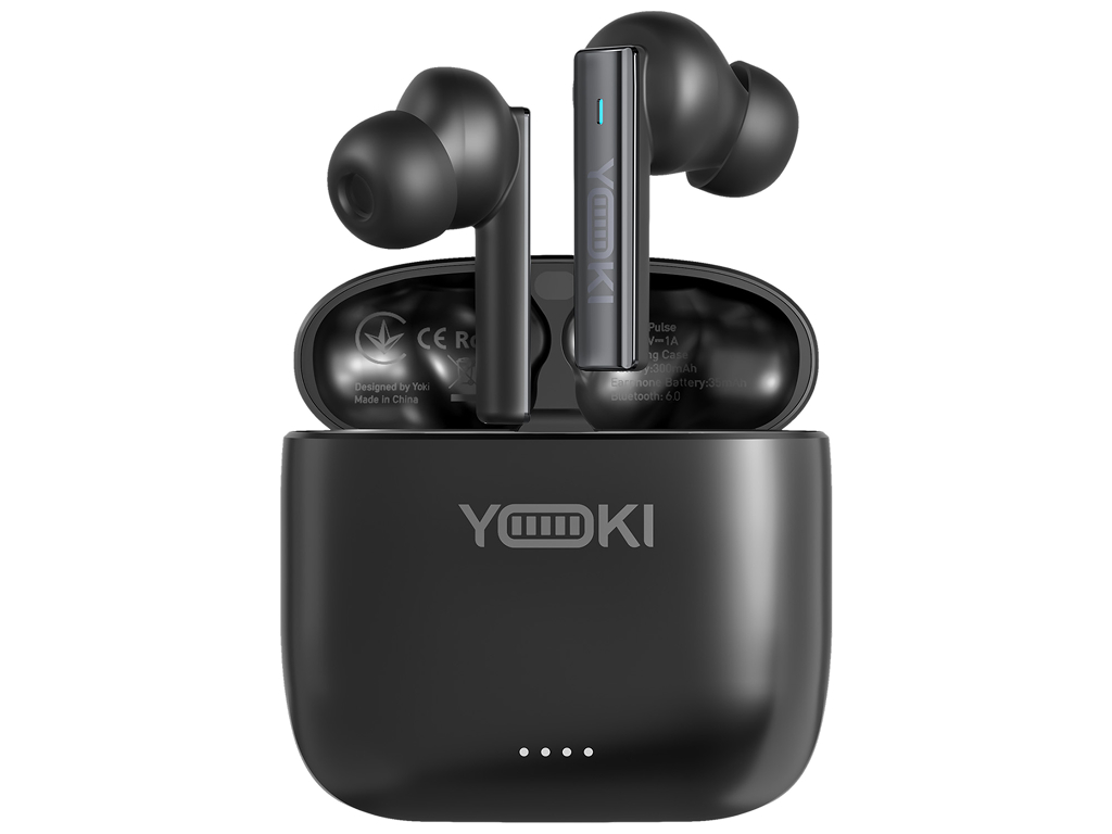 Наушники беспроводные Yoki Pulse, Tws, Enc, Bluetooth 6.0, Ipx4