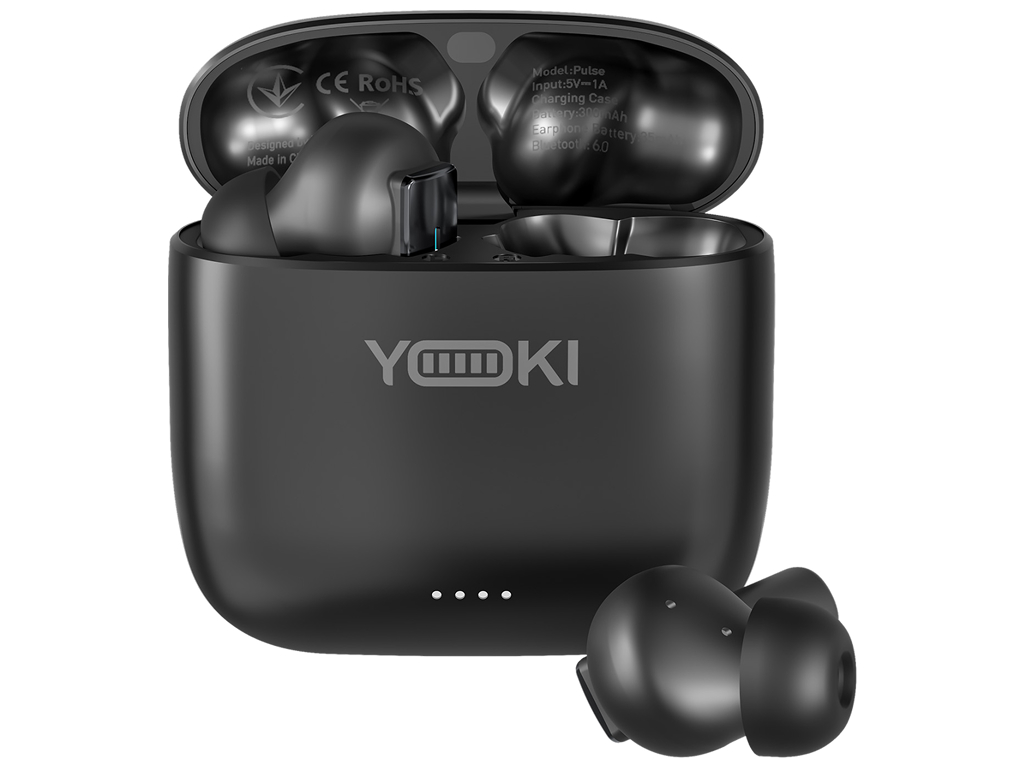 Наушники беспроводные Yoki Pulse, Tws, Enc, Bluetooth 6.0, Ipx4