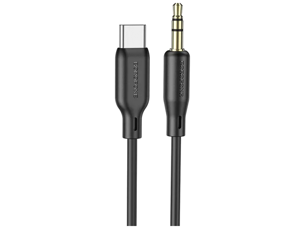 Кабель Aux BorofoneBL18 Lightning Silicone Колір Чорний