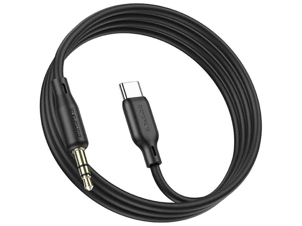 Кабель Aux Borofone BL18 Type-C Silicone Колір Чорний