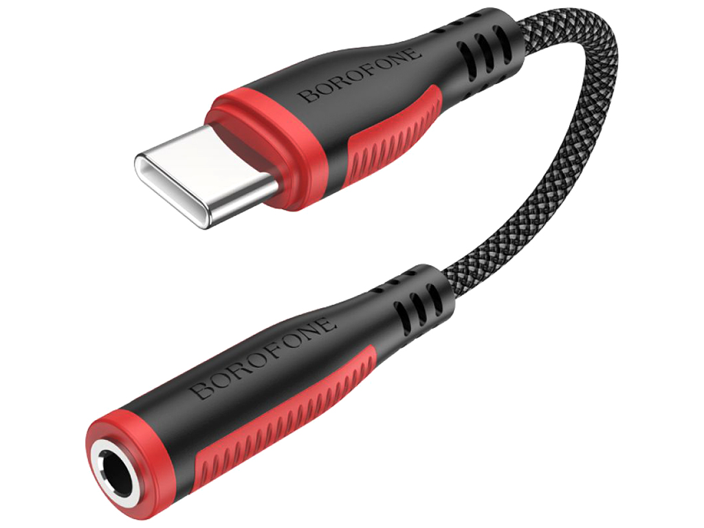 Перехідник Borofone BV17 Type-C Digital 3.5 Audio converter Колір Чорний