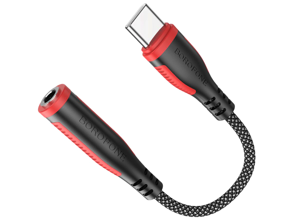 Перехідник Borofone BV17 Type-C Digital 3.5 Audio converter Колір Чорний