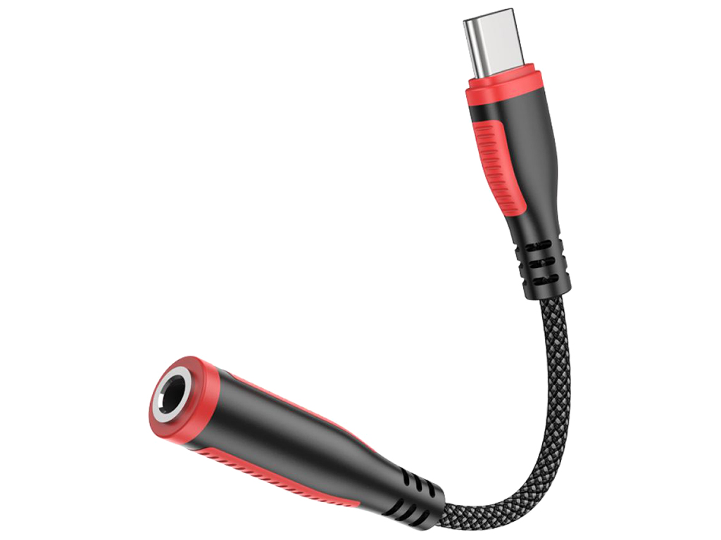 Перехідник Borofone BV17 Type-C Digital 3.5 Audio converter Колір Чорний