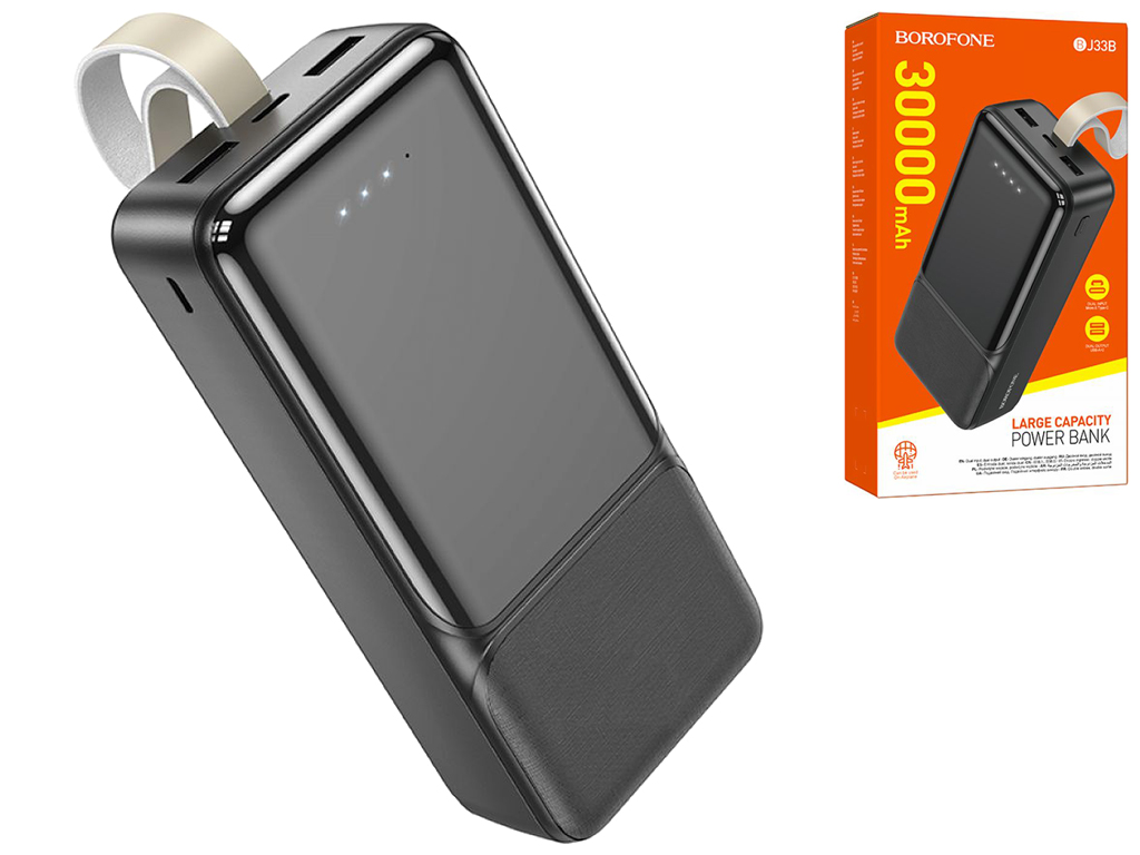 Power Bank Borofone BJ33B Creed 30000 mAh, Колір Чорний