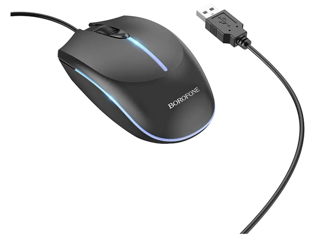 USB Мышь Borofone BG10 Цвет Черный