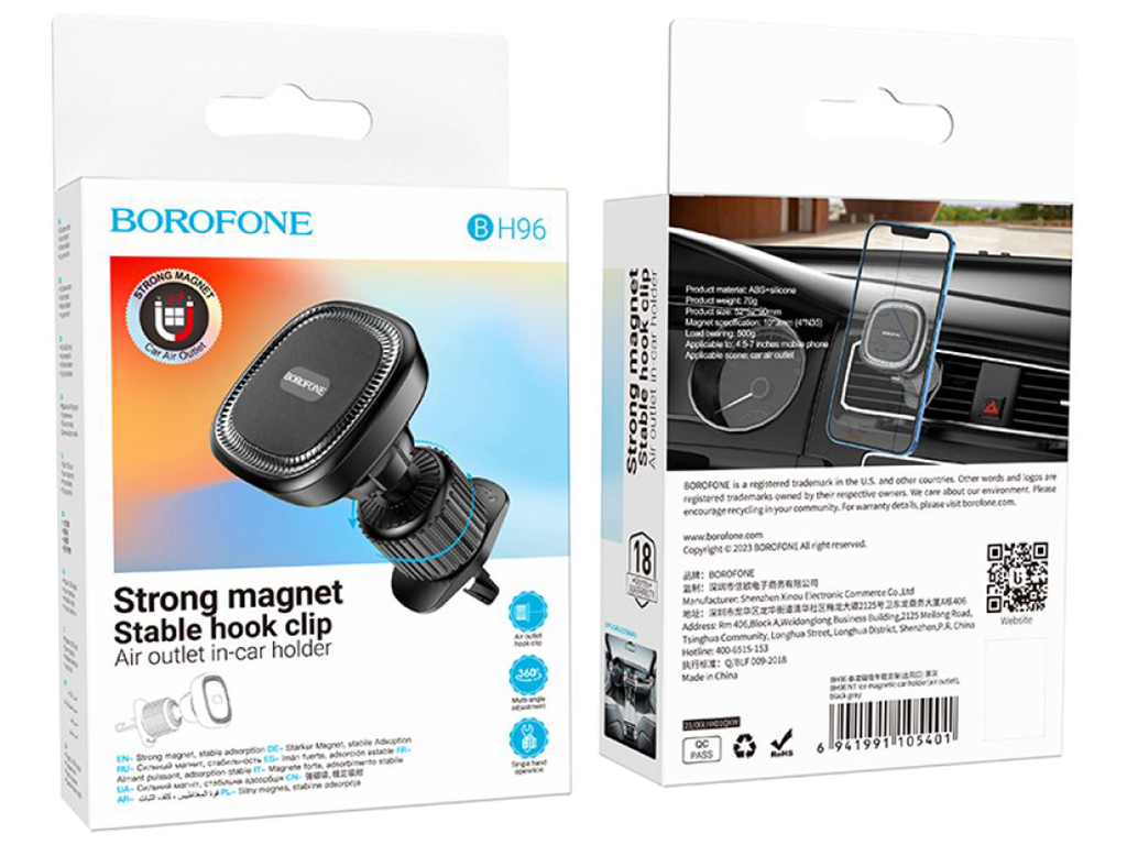 Автотримач Borofone BH96 NT Magnetic Колір Чорний