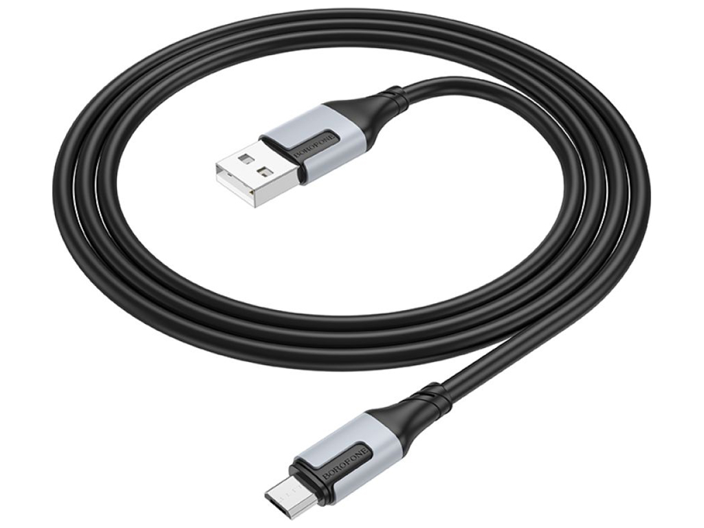 Кабель USB Borofone BX101 Creator Micro 2.4A Колір Чорний