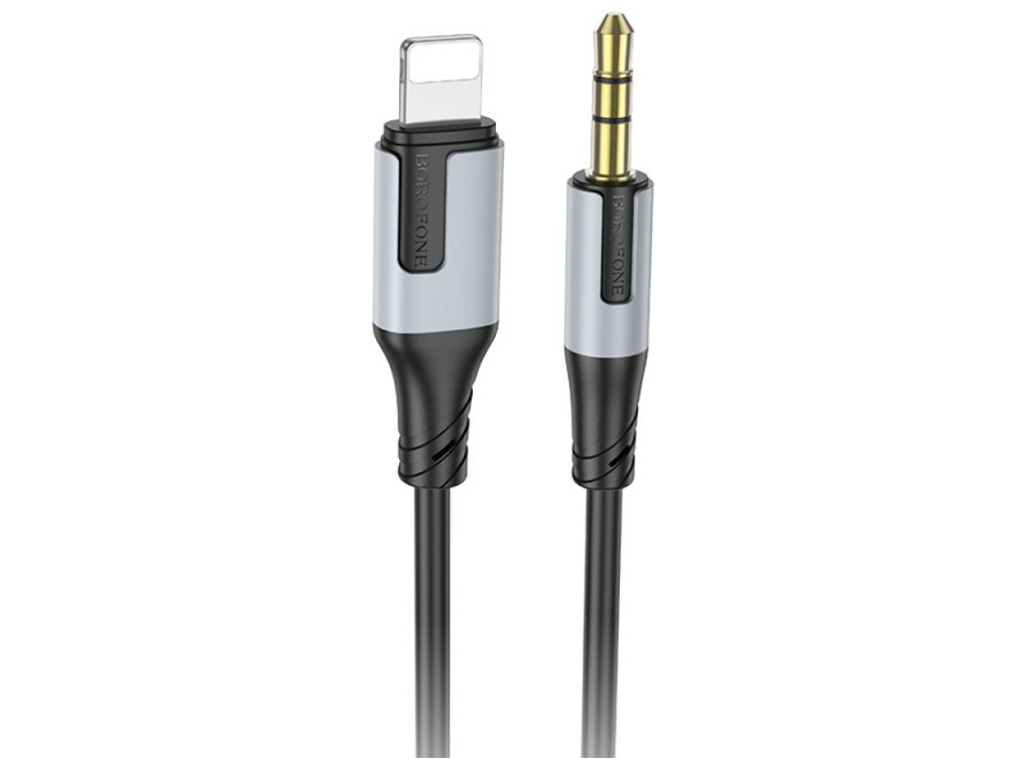 Кабель Aux Borofone BL19 Lightning, 1м, колір чорний