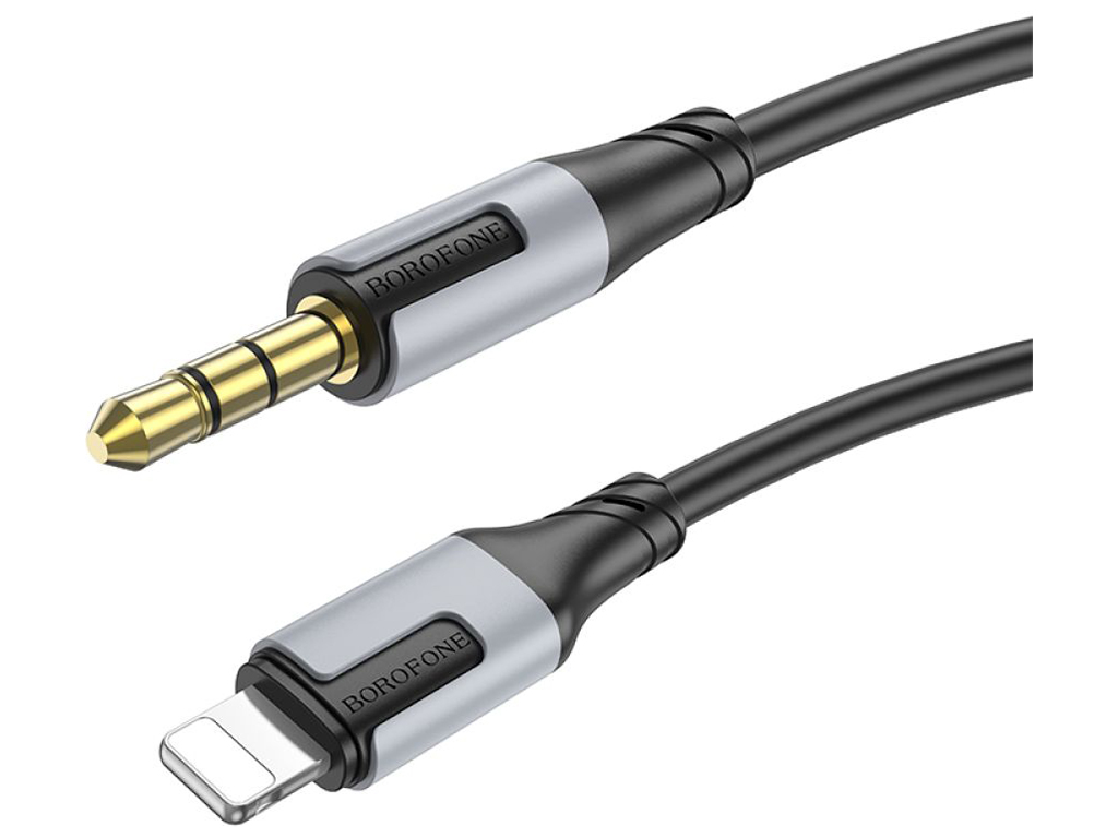 Кабель Aux Borofone BL19 Lightning, 1м, колір чорний