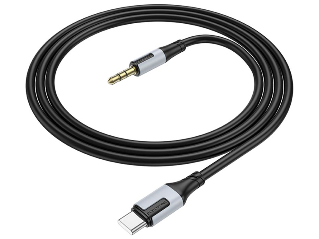 Кабель Aux Borofone BL19 Type-C Колір Чорний