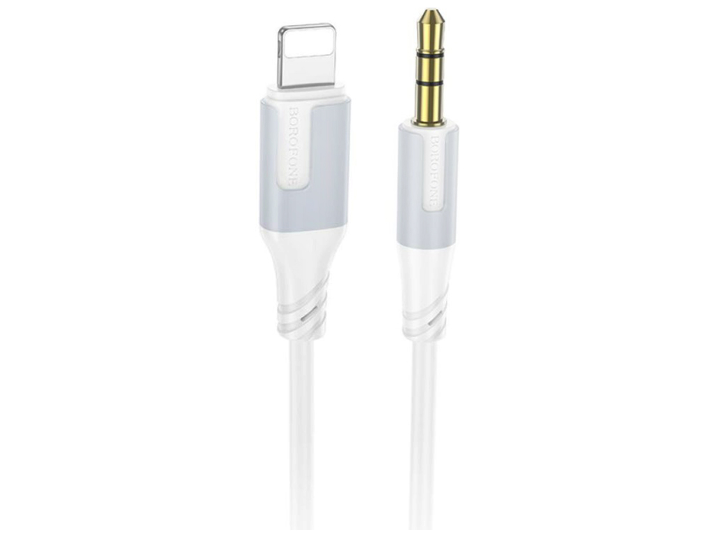 Кабель Aux Borofone BL19 Lightning, 1м, колір бiлий