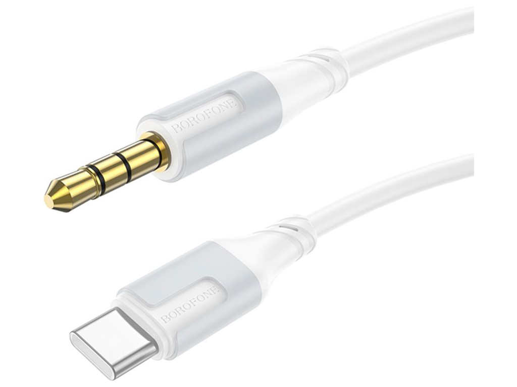 Кабель Aux Borofone BL19 Type-C Колір Бiлий
