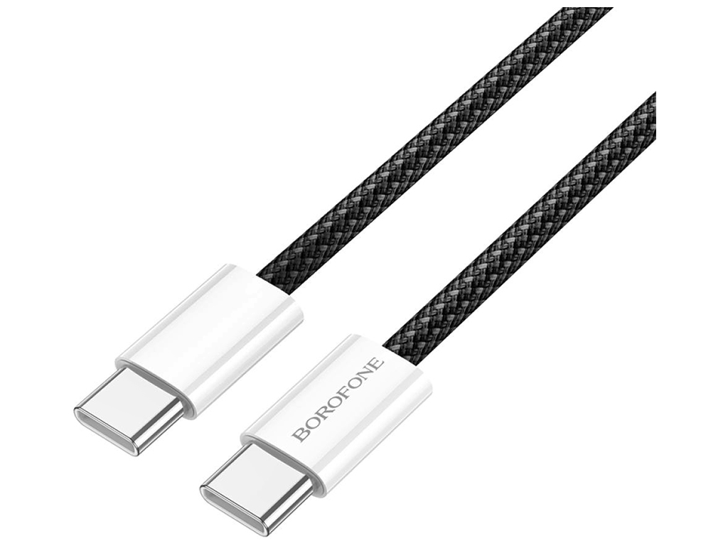 Кабель USB Borofone BX103 Original 60W Type-C to Type-C Колір Чорний