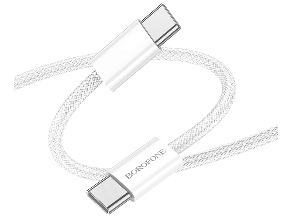 Кабель USB Borofone BX103 Original 60W Type-C to Type-C Цвет Белый