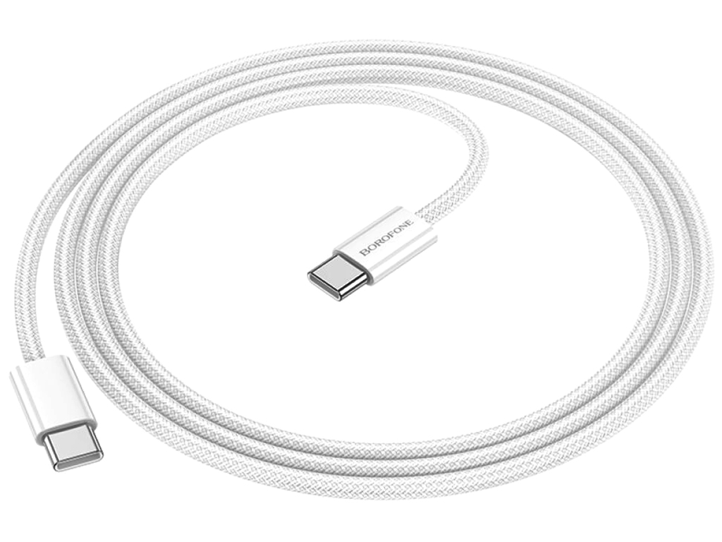 Кабель USB Borofone BX103 Original 60W Type-C to Type-C Цвет Белый