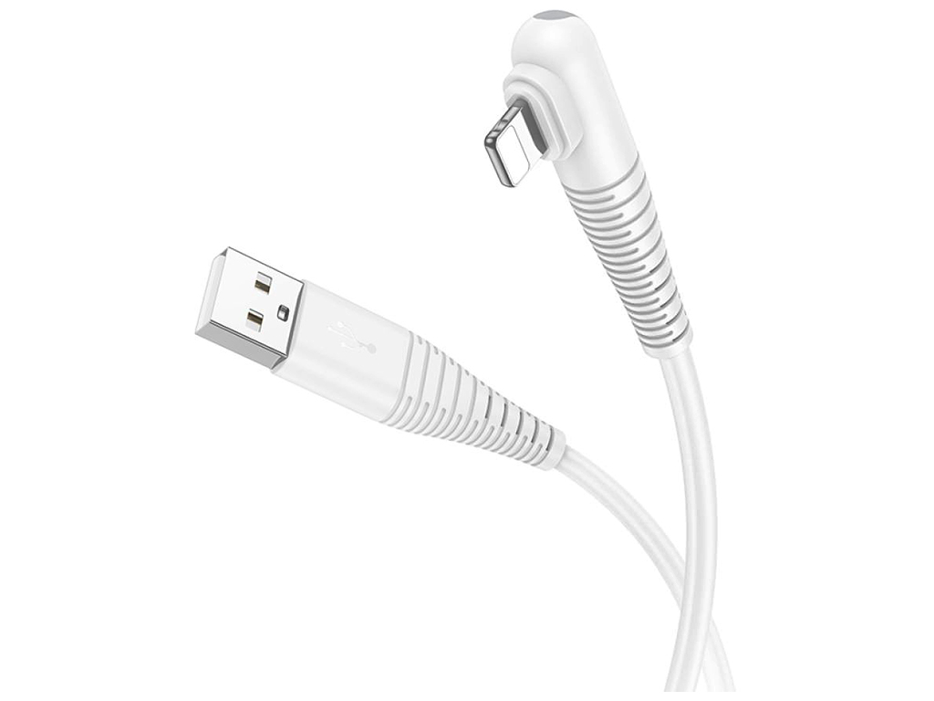 Кабель USB Borofone BX105 Corriente Lightning 2.4A Колір Бiлий