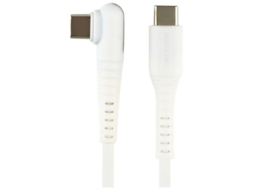 Кабель USB Borofone BX105 Corriente 60W Type-C to Type-C Колір Бiлий