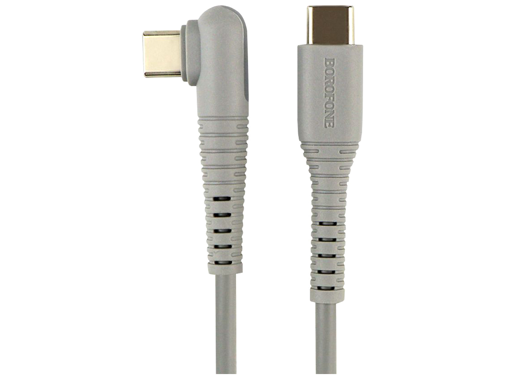 Кабель USB Borofone BX105 Corriente 60W Type-C to Type-C Колір Сiрий