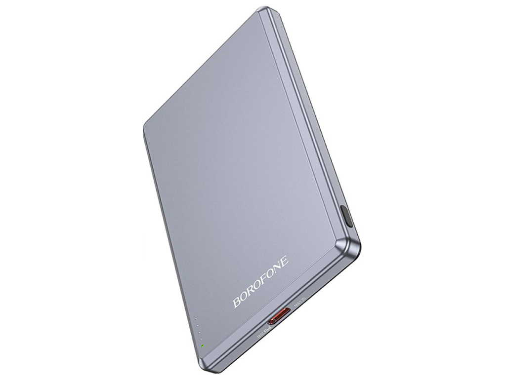 Універсальна мобільна батарея Borofone BJ50 Leader PD20W magnetic 5000mAh Колір Сiрий