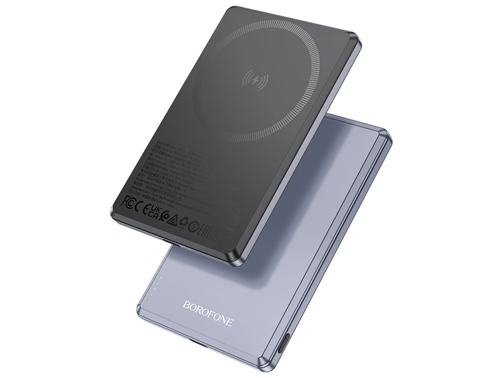Універсальна мобільна батарея Borofone BJ50 Leader PD20W magnetic 5000mAh Колір Сiрий