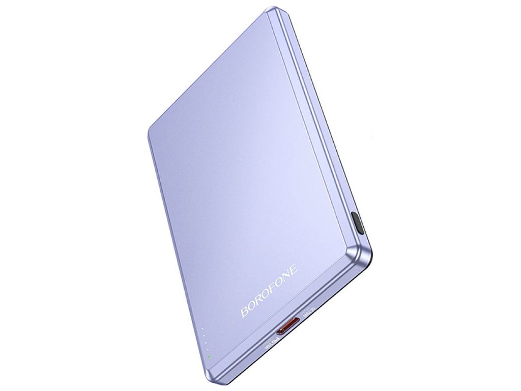 Універсальна мобільна батарея Power Bank Borofone BJ50 Leader PD20W magnetic 5000mAh Колір Фіолетови