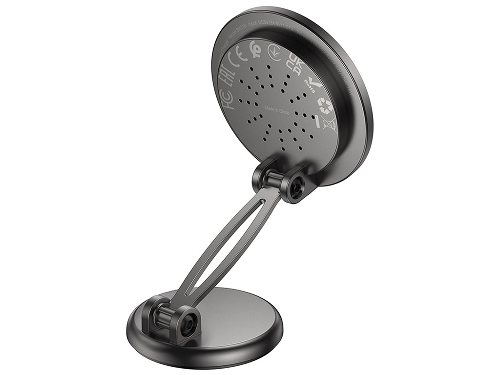 Автодержатель Borofone BH218 Magnetic Беспроводная 15W Цвет Серый