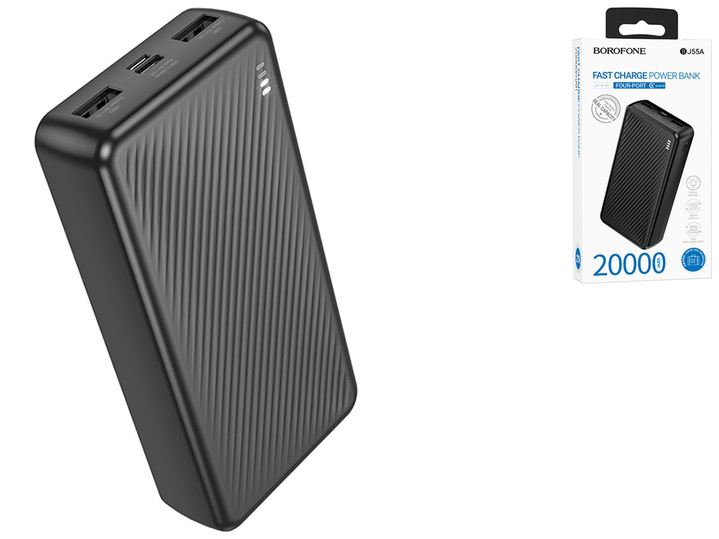 Power Bank Borofone BJ55A Graceful 20000 mAh Цвет Черный