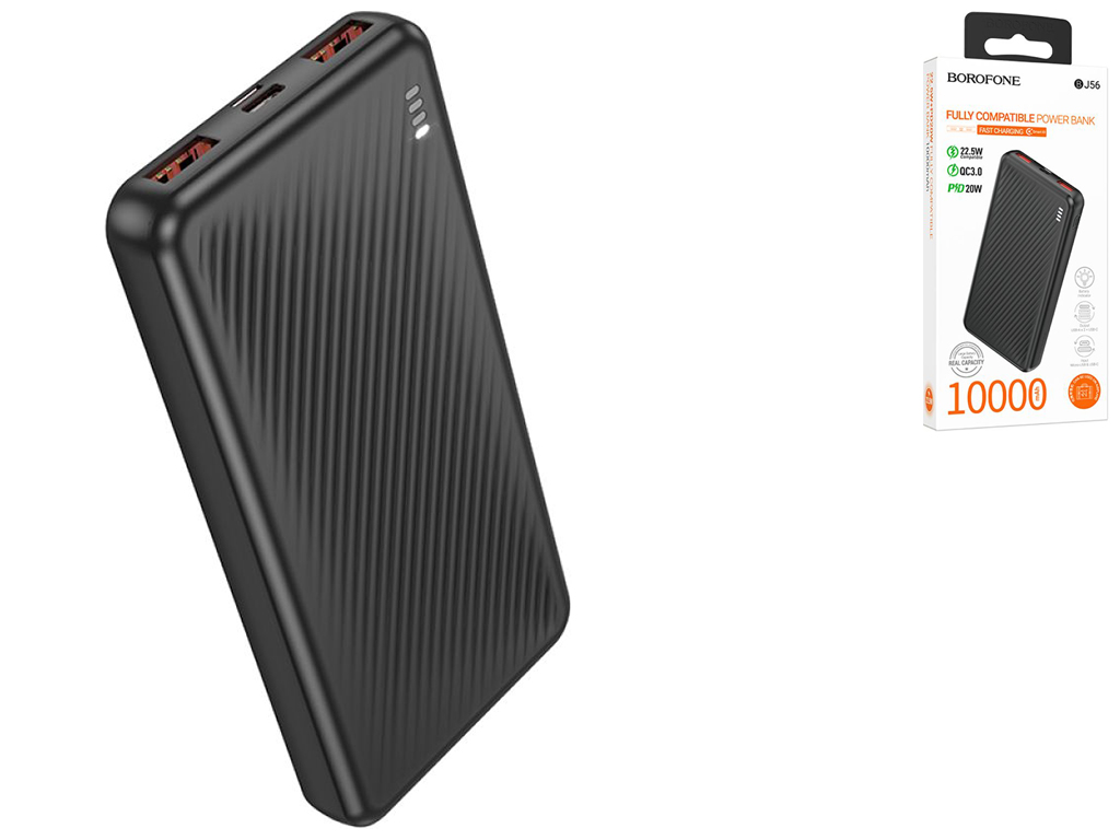 Power Bank Borofone BJ56 Graceful 22.5W+PD20W 10000 mAh Цвет Черный